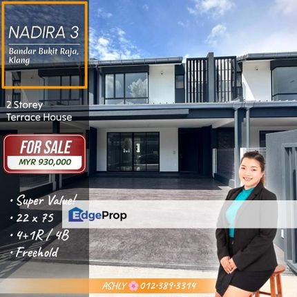 BEST Value 🌟 Double Storey Terrace House for SALE | Nadira 3, Bandar Bukit Raja, Klang, Selangor, Klang