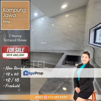 FULLY RENO 🌟 2 Storey Terrace House for SALE | Batu 4, Kampung Jawa, Klang, Selangor, Klang