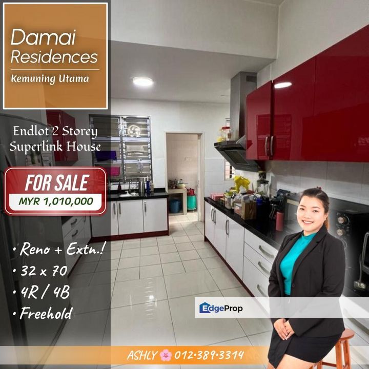BEST Value 🌟 Endlot Double Storey House for SALE | Damai Residence, Kemuning Utama, Selangor, Shah Alam