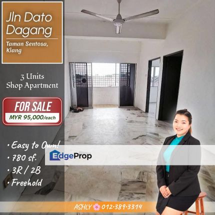 EASY to Own 🏢 Shop Apartment for SALE | Taman Sentosa, Jalan Dato Dagang, Klang, Selangor, Klang