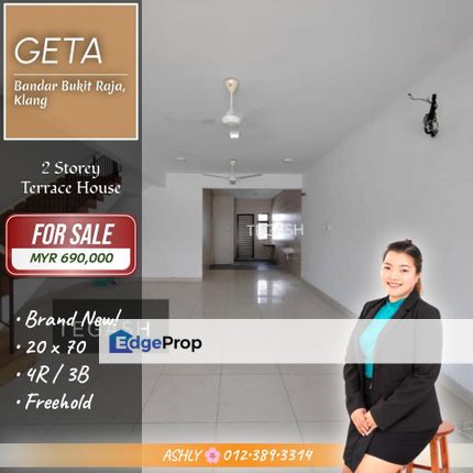 EASY ACCESS ✨ 2 Storey Terrace House for SALE | Geta, Bandar Bukit Raja, Klang, Selangor, Klang