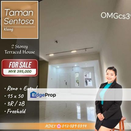 BEST Value 🌟 Fully Renovated Double Storey Terrace for SALE | Taman Sentosa, Klang, Selangor, Klang