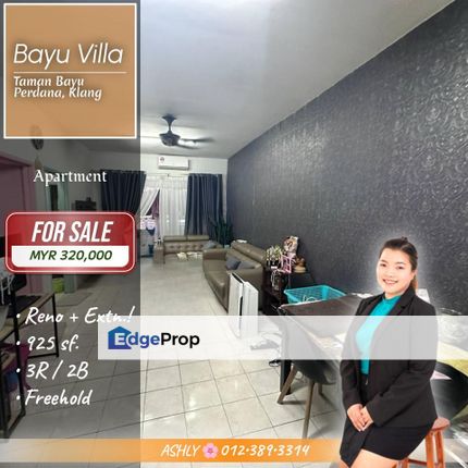 BEST Value 🌟 Renovated Apartment for SALE | Bayu Villa, Bayu Perdana, Klang, Selangor, Klang