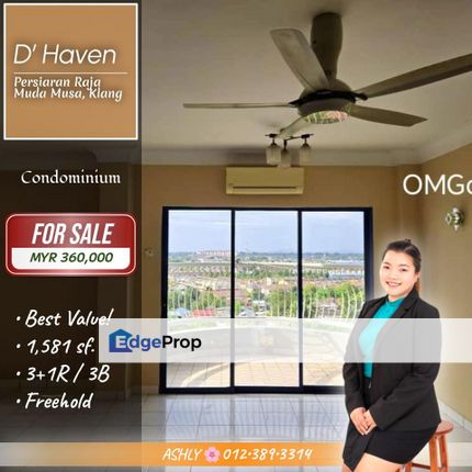 BEST Value 🌟 Spacious Condominium / Apartment House for SALE | D’Haven Condominium, Klang, Selangor, Port Klang