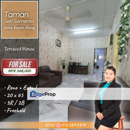 BEST Value 💥 Single Storey Terrace House for SALE | Taman Seri Sementa, Jalan Kapar, Klang, Selangor, Klang