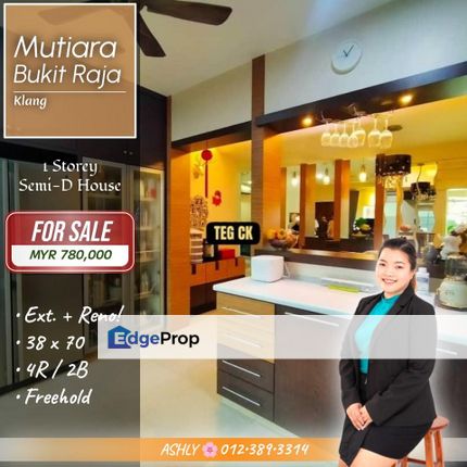 Reno + Extend, BEST Deal 🌸 1 Storey Semi-D House for SALE | Mutiara Bukit Raja, Klang, Selangor, Klang