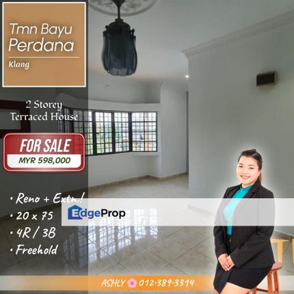Reno + Extend 🌸 Double Storey Terrace House for SALE | Taman Bayu Perdana, Klang, Selangor, Klang