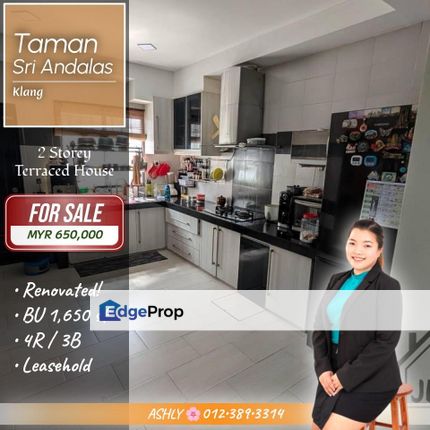 RENOVATED Unit ✨ Double Storey Terrace House for SALE | Taman Sri Andalas, Klang, Selangor, Klang
