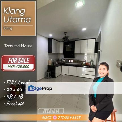 FULL Loan + Fully Reno 🌸 Single Storey Terrace House for SALE | Taman Klang Utama, Jalan Kapar, Klang, Selangor, Klang
