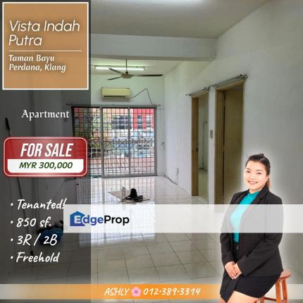 TENANTED 🌟 Vista Indah Putra Apartment for SALE | Taman Bayu Perdana, Klang, Selangor, Klang