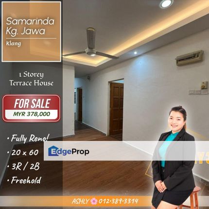 BEST Deal 🏡 Single Storey Terrace House for SALE | Jalan Samarinda, Kampung Jawa, Klang, Selangor, Klang