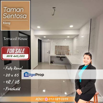 Renovated 🌸 Single Storey Terrace House for SALE | Taman Sentosa, Klang, Selangor, Klang