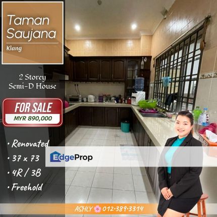 RARE Unit 🏡 2 Storey Semi-D House for SALE | Taman Saujana, Lorong Mohd Tahir, Klang, Selangor, Klang