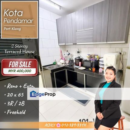 FULLY Reno + Extend 🌸 Single Storey Terrace House for SALE | Taman Kota Pendamar, Port Klang, Selangor, Port Klang