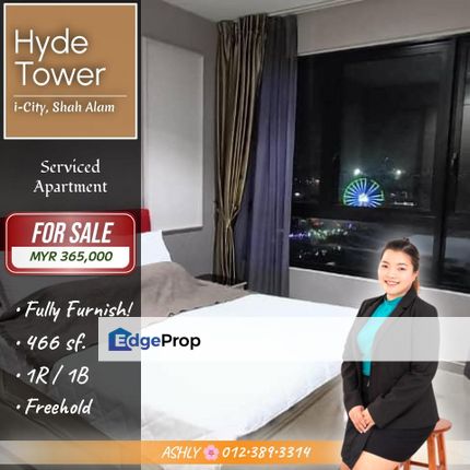 Fully Furnished 🌟 Serviced Apartment for SALE | Hyde Tower @ i-City, Shah Alam, Selangor, Shah Alam