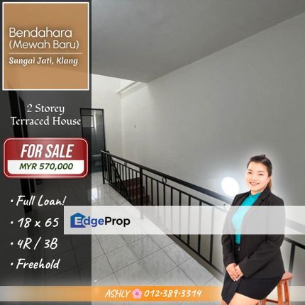 FULL Loan 🌟 2 Storey Terrace House for SALE | Taman Mewah Baru, Sungai Jati, Klang, Selangor, Klang