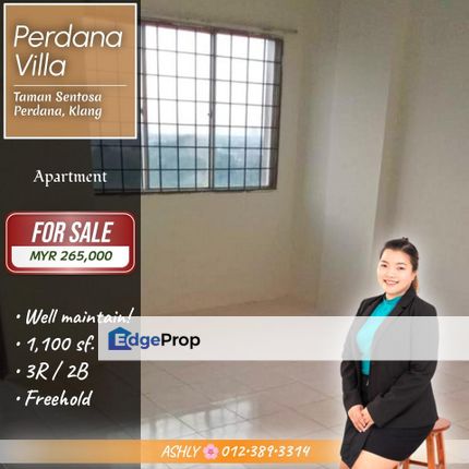 BEST Value 🌸 Apartment For SALE | Perdana Villa, Jalan Sungai Jati, Klang, Selangor, Klang