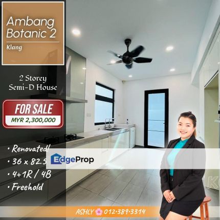 BELOW Market 🌟 Renovated 2 Storey Semi-D House for SALE | Ambang Botanic 2, Klang, Selangor, Port Klang