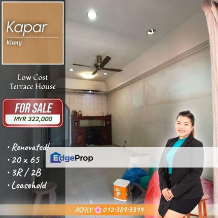 BELOW Market 💥 Single Storey Low Cost House for SALE | Kapar, Klang, Selangor, Kapar 