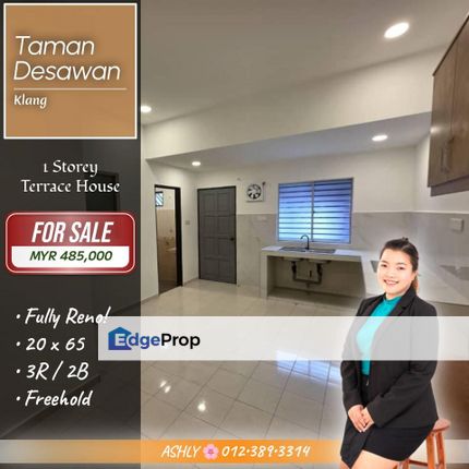 FULLY Renovated 🌸 Single Storey Terrace House for SALE | Taman Desawan, Klang, Selangor, Klang