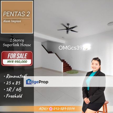 BEST Buy Renovated 🌸 2 Storey Superlink House for SALE | Pentas 2, Alam Impian, Shah Alam, Selangor, Shah Alam