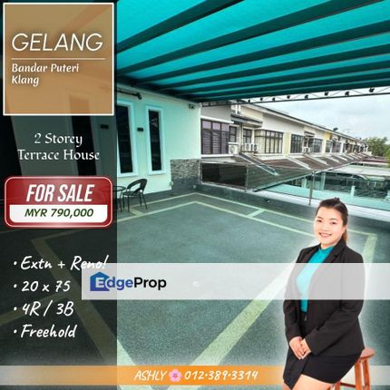 FULLY Extend + Reno 🌸 Double Storey Terrace House for SALE | Bandar Puteri Klang, Selangor, Klang