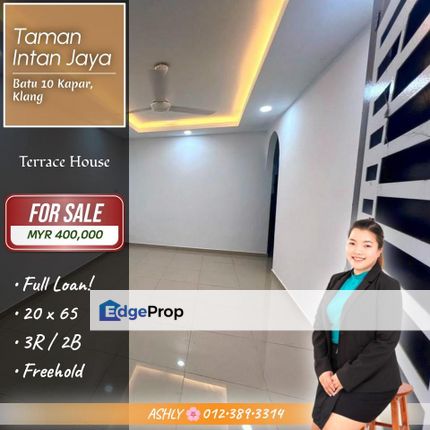 FULL Loan + Reno 🌸 Single Storey Terrace House for SALE | Taman Intan Jaya 5 (Raja Nala), Kapar, Klang  , Selangor, Kapar 