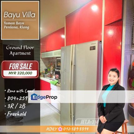 Ground Floor NICE Reno 🪴 Bayu Villa Apartment for SALE | Bayu Perdana, Klang, Selangor, Klang