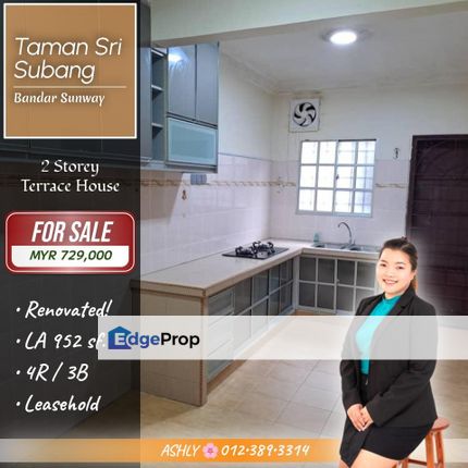 Opposite SUNWAY Pyramid 🐪 2 Storey Terrace House for SALE | Taman Sri Subang, Bandar Sunway, Petaling Jaya, Selangor, Bandar Sunway