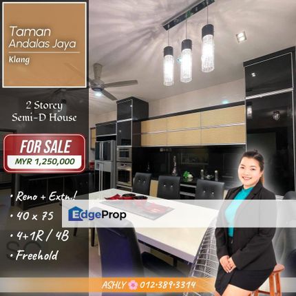 Fully Renovated & Extended 🌸 Double Storey Semi-D House for SALE | Taman Andalas Jaya, Sri Andalas, Klang, Selangor, Klang