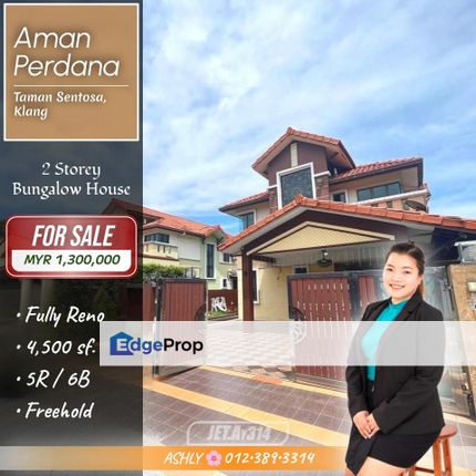Ay314 BELOW Market 🌸 Fully Renovated Bungalow House for SALE | Taman Aman Perdana, Meru, Klang, Selangor, Klang