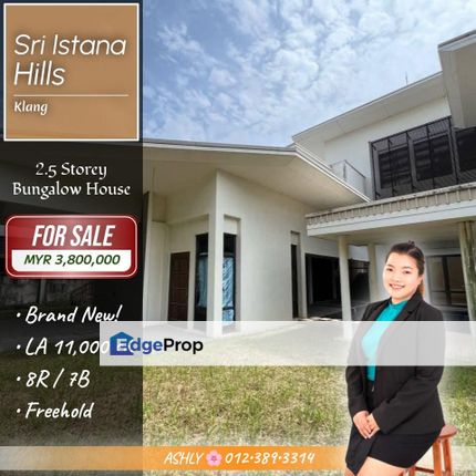 Luxury Home + East Facing ✅️ 2.5 Storey Bungalow for SALE | Sri Istana Hills, Klang, Selangor, Klang