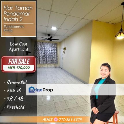 Affordable Price + Freehold ✅️ Low Cost Apartment for SALE | Taman Pendamar Indah 2, Pandamaran Klang, Selangor, Port Klang