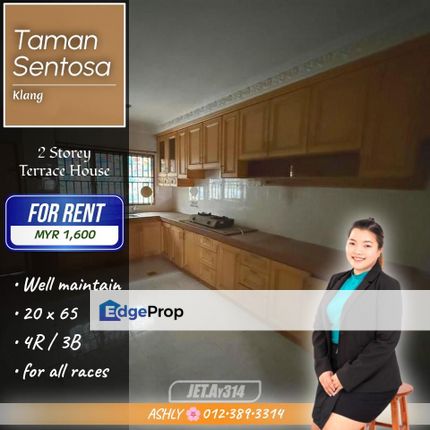 Basic + Extended ✅️ Double Storey Terrace House for RENT | Taman Sentosa Klang, Selangor, Klang