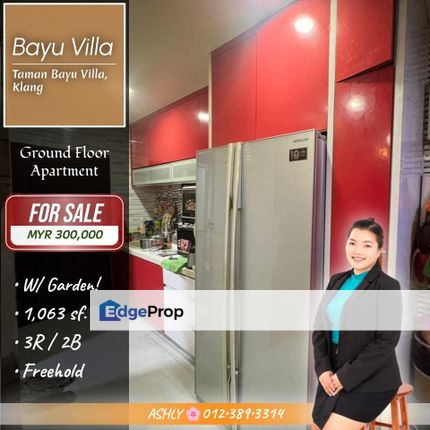 Ground Floor NICE Reno 🪴 Bayu Villa Apartment for SALE | Bayu Perdana, Klang, Selangor, Klang