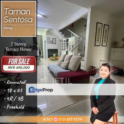 Kitchen Table Top + Freehold Title ✅️ 2-Storey House for SALE | Taman Sentosa, Klang, Selangor, Klang