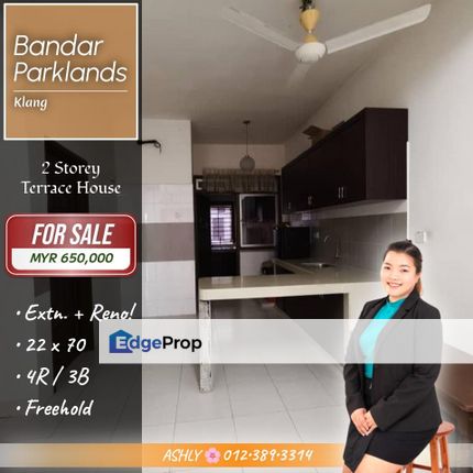 Renovated + Extended ✅️ Double Storey Terrace House for SALE | Bandar Parklands, Klang 装修 + 扩建 ✅️ 双层排屋出售 | Bandar Parklands, Klang, Selangor, Klang