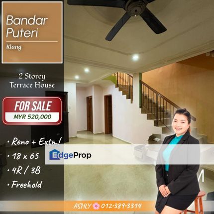 Great Value + Fully Extended ✅️ Double Storey Terrace for SALE | Bandar Puteri, Klang 超值 + 完全扩建 ✅️ 双层排屋出售, Selangor, Klang