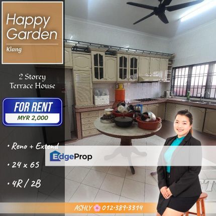 Fully Extended Kitchen + Move-in Ready ✅️ Double Storey Terrace House for RENT | Taman Gembira, Klang 厨房全扩建 + 即可入住 ✅️ 双层排屋出租 | Taman Gembira, Klang, Selangor, Klang