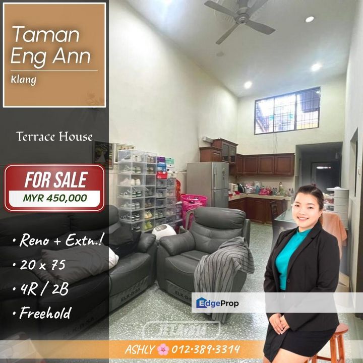 Fully Renovated + Strategic Location ✅️ Single Storey Terrace for SALE | Taman Eng Ann Klang, Selangor, Klang