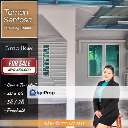 Renovated + Tenanted ✅️ Single Storey Terrace House for SALE | Taman Sentosa, Klang 已装修 + 已出租 ✅️ 单层排屋 出售, Selangor, Klang