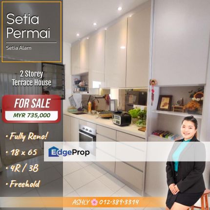 Fully Renovated + Move-in Ready ✅️ Double Storey Terrace House for SALE | Setia Permai 1, Setia Alam 全面装修 + 拎包入住 ✅️ 双层排屋 出售, Selangor, Shah Alam