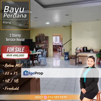 Renovated + Move-in Ready ✅️ Double Storey House for SALE | Taman Bayu Perdana (Klang) 装修完善 + 拎包入住 ✅️ 双层排屋 出售 | 高阳苑 (巴生), Selangor, Klang