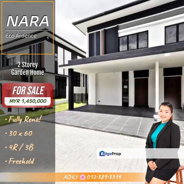 Fully Renovated + Gated & Guarded ✅️ Double Storey Garden Home for SALE | Eco Ardence, Setia Alam 装修完毕 + 有围篱与保安 ✅️ 双层花园别墅 出售 | 实达阿南, Eco Ardence, Selangor, Shah Alam