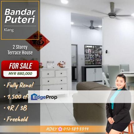 Fantastic Choice ✨ Double Storey Terrace House for Sale in Bandar Puteri, Klang 绝佳机会 ✨ Bandar Puteri, 巴生 双层排屋 出售, Selangor, Klang