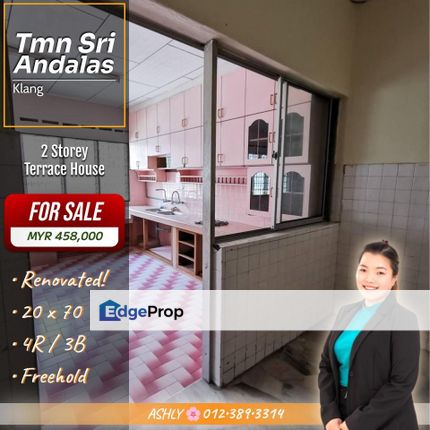 Renovated 💫 Double Storey Terrace House 🏘️ for Sale in Taman Seri Andalas, Klang 已装修 💫 双层排屋 🏘️ 出售 位于 Taman Sri Andalas, 巴生, Selangor, Klang