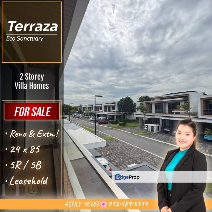 Luxurious Modern Villa 💫 Renovated & Extended Design 🏡 2 Storey Superlink Villa for Sale in Terraza, Eco Sanctuary │ 豪华现代别墅，扩展装修豪华排屋, Selangor, Telok Panglima Garang