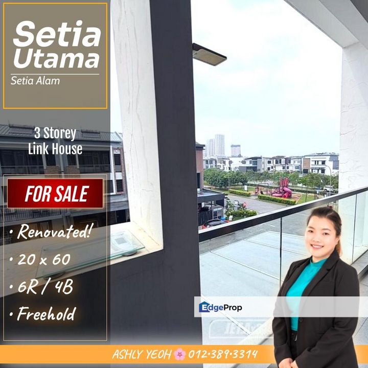 🚀 Modern Minimalist Sanctuary ❄️ Scandinavian-Inspired Renovation 🏘️ 3 Storey Terrace House for Sale │ 现代简约风三层排屋出售，斯堪的纳维亚风格装修，完美维护, Selangor, Setia Alam/Alam Nusantara