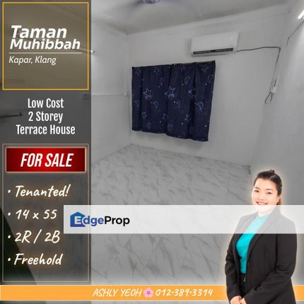 Well-Maintained & Tenanted 🪄 Low Cost Terrace House for Sale in Kapar │ 带租户廉价双层排屋待售, Selangor, Kapar 