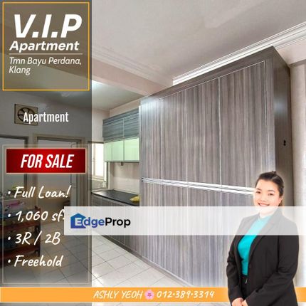 Full Loan Easy to Own 💯 Apartment for Sale @ Vista Indah Putra, Bayu Perdana │ 都市舒适 • 公寓待售, Selangor, Klang